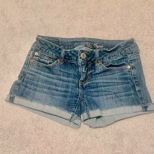 American eagle stretch midi short size 0